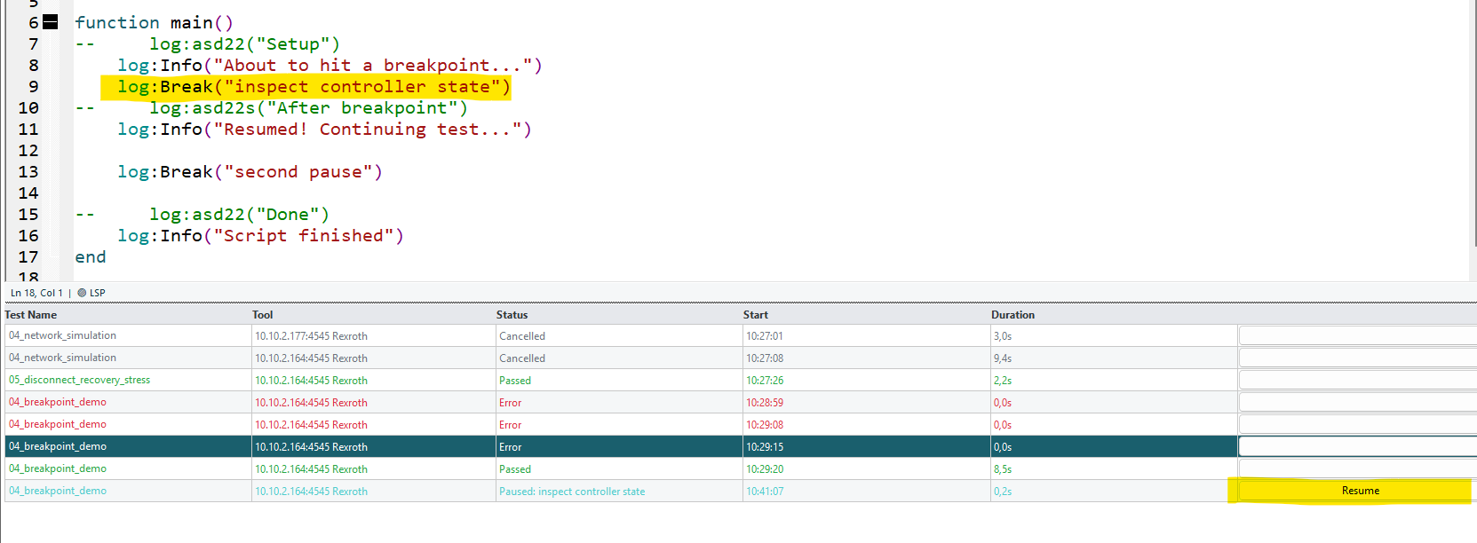 Breakpoint Paused