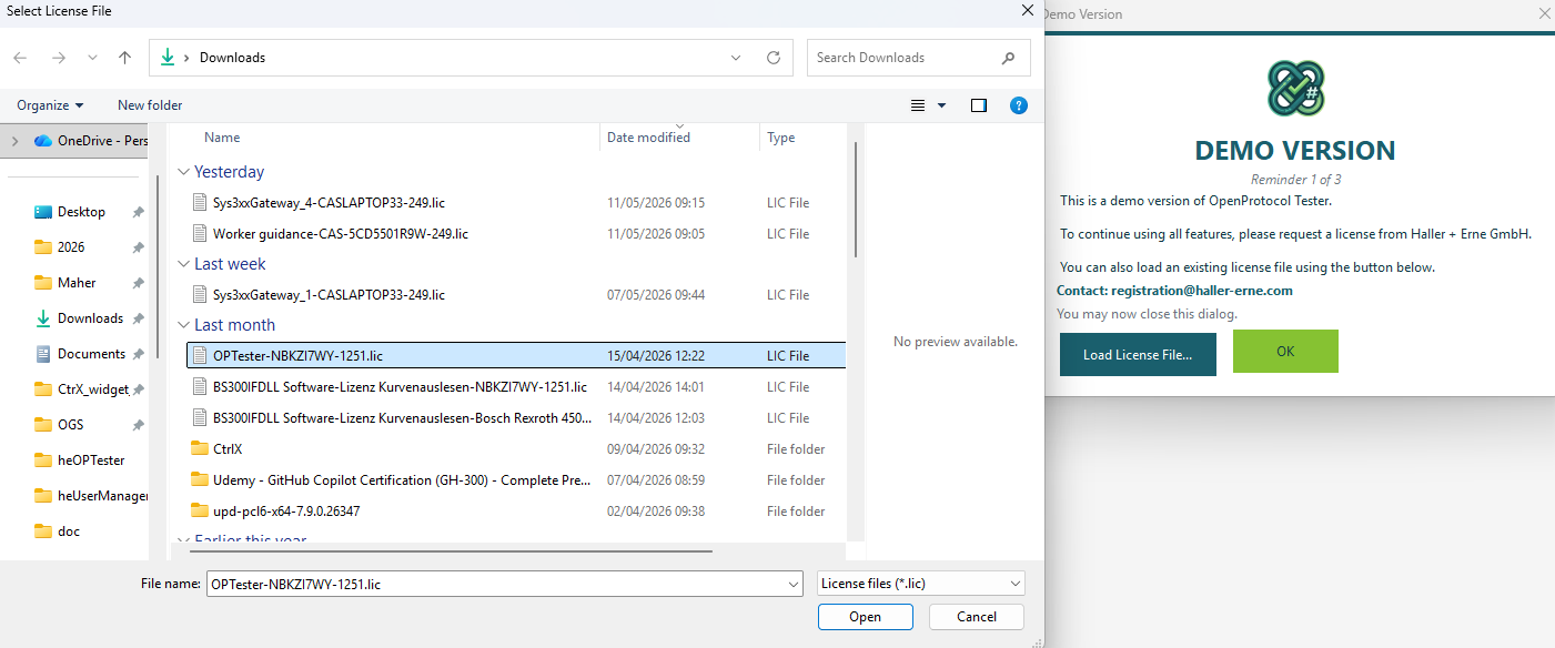 Load License
