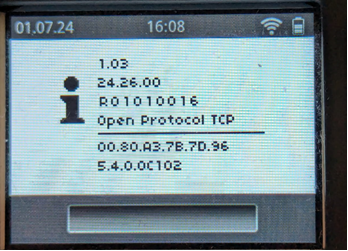 Opex firmware screenshot