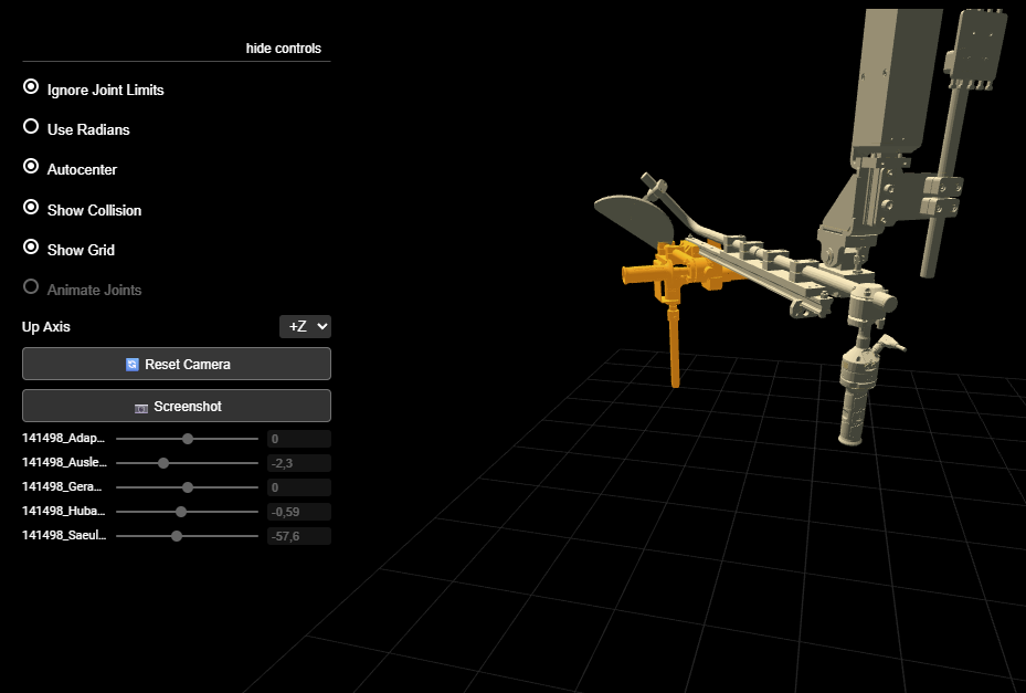 Camera configuration in 3D viewer