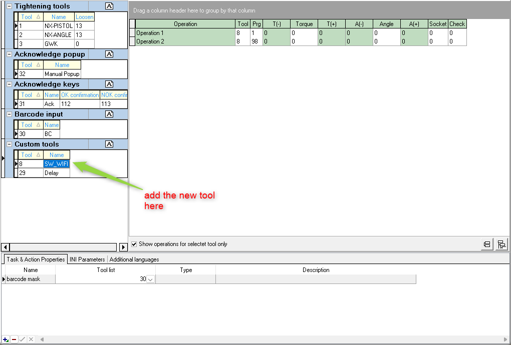 Add new tool